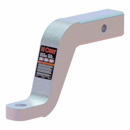 Curt Aluminum Ball Mount (2" Shank, 8,000 lbs, 6" Drop, 8-1/2" Long) 45362